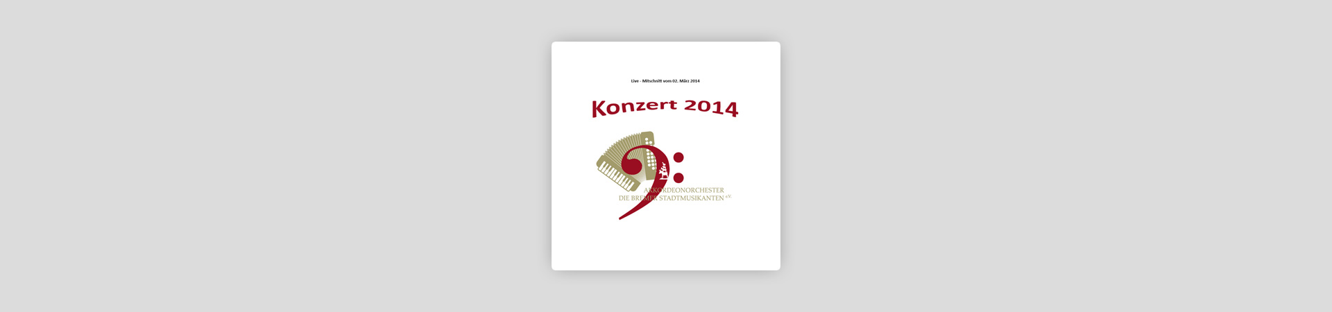 CD Jahreskonzert 2014